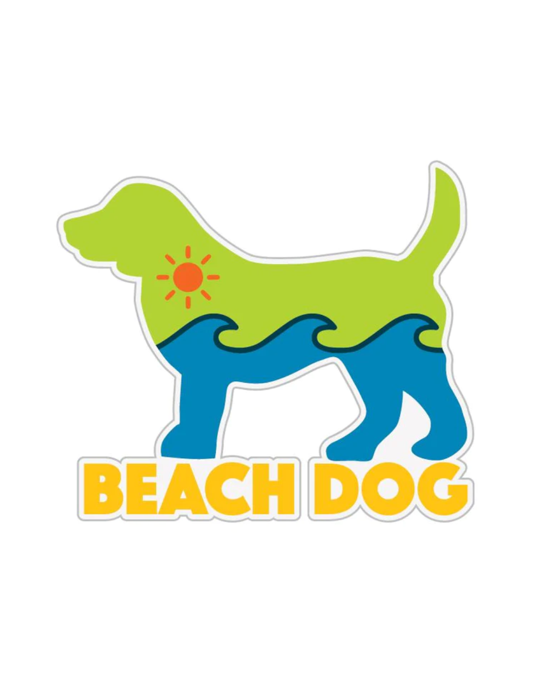 Beach Dog Sticker