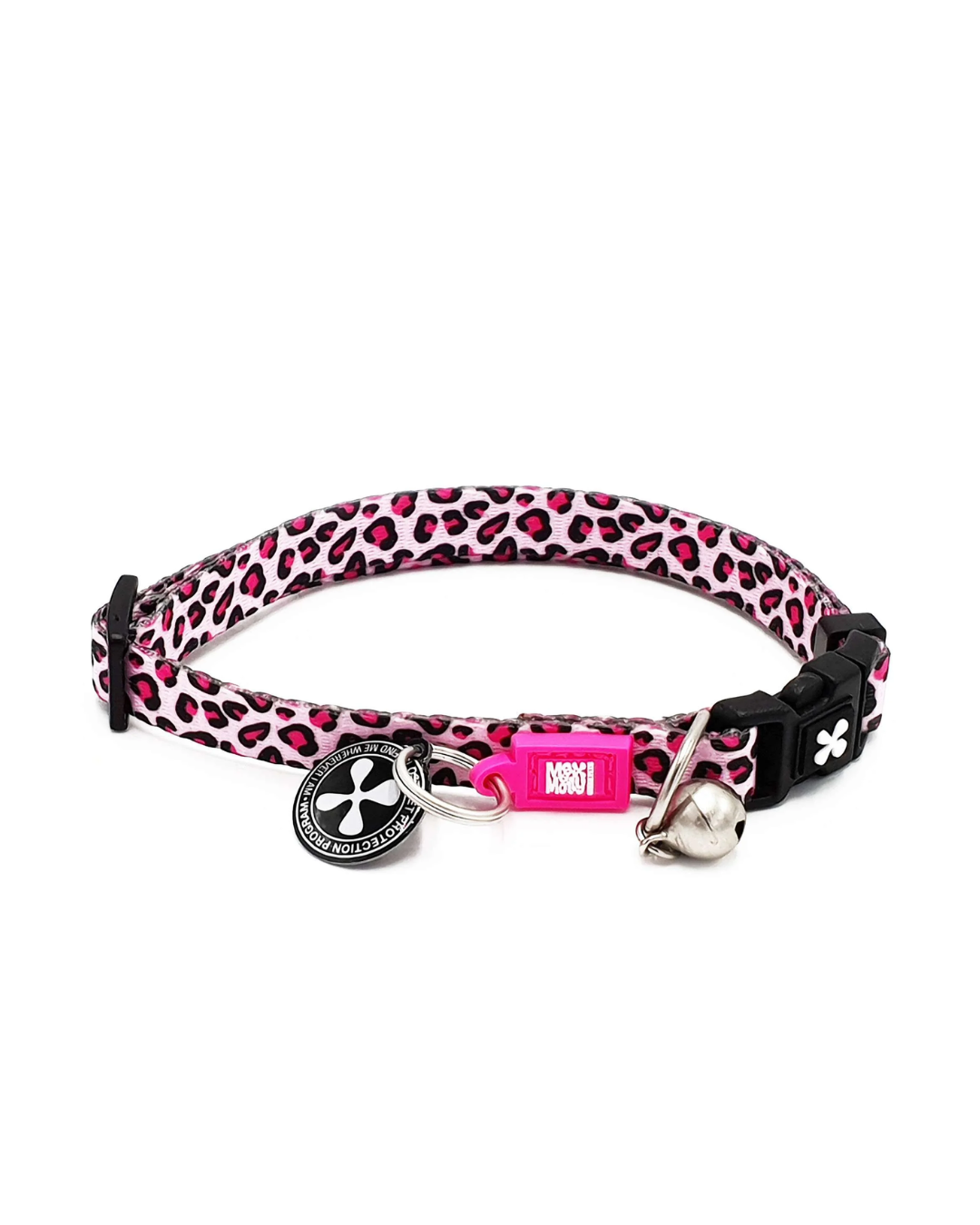 ID Cat Collar Pink Leopard