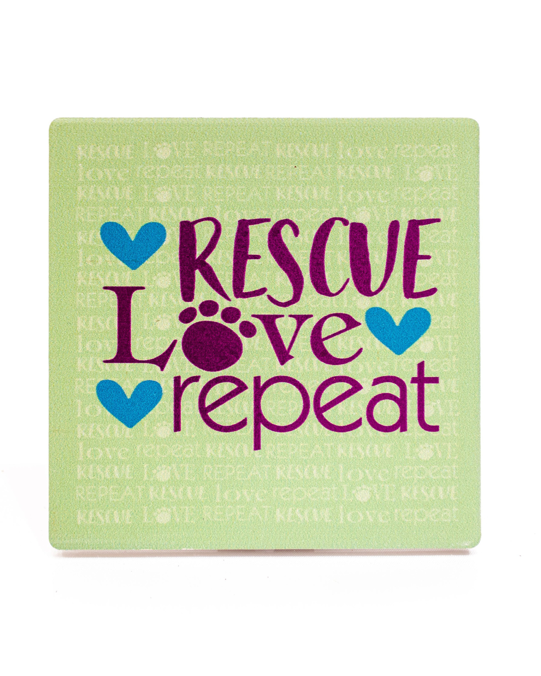 Individual Coaster - Rescue Love Repeat