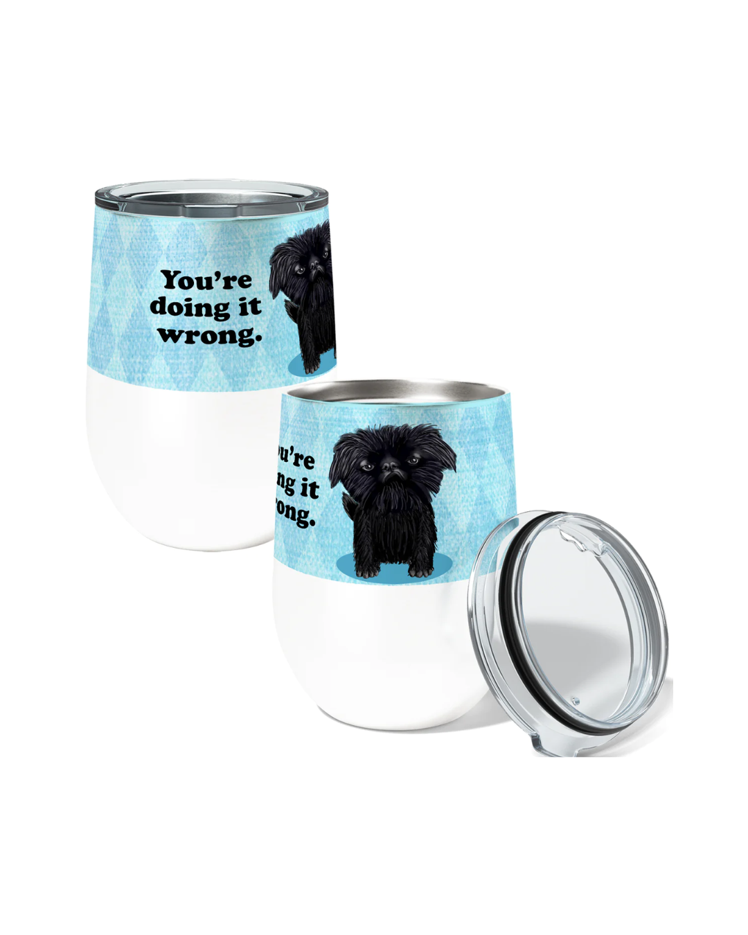 Dog Wrong Wine Tumbler 12oz