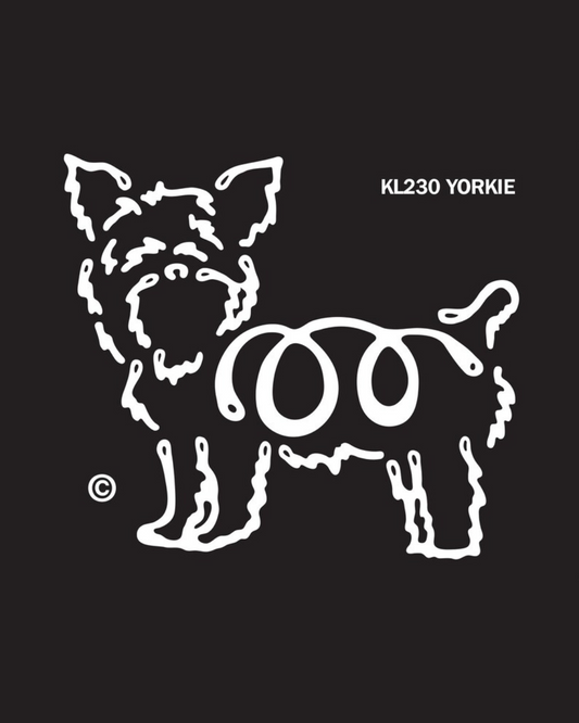 Yorkie K-line Window Tattoo