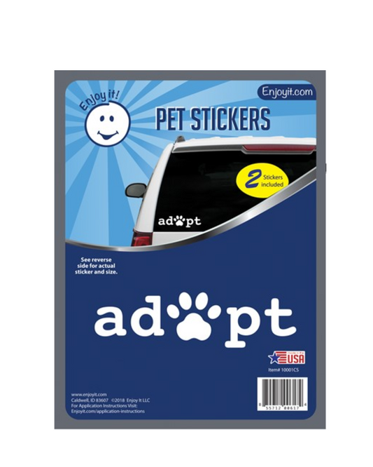 Adopt and Paw Stickers Decal