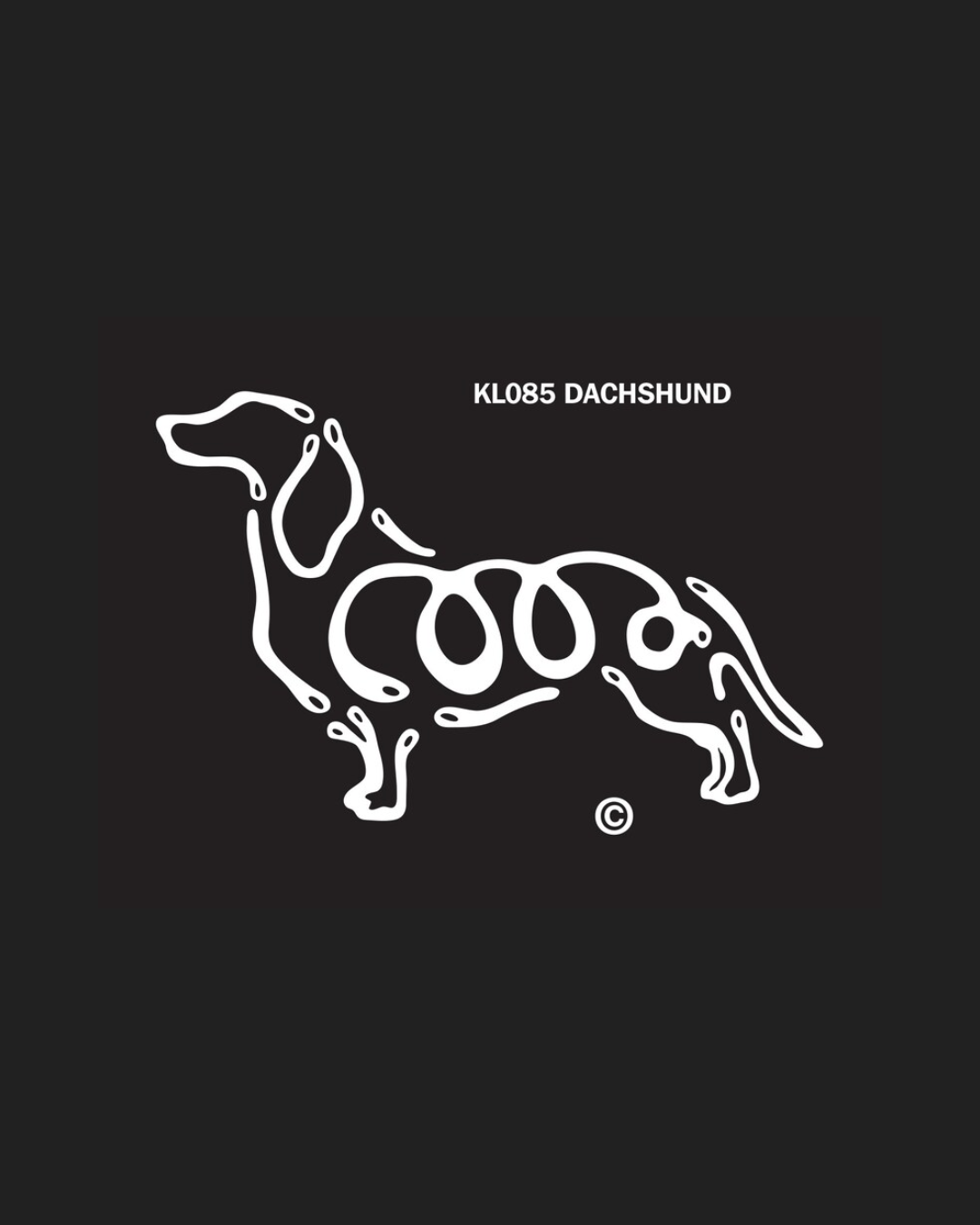 Dachshund K-line Window T Decal