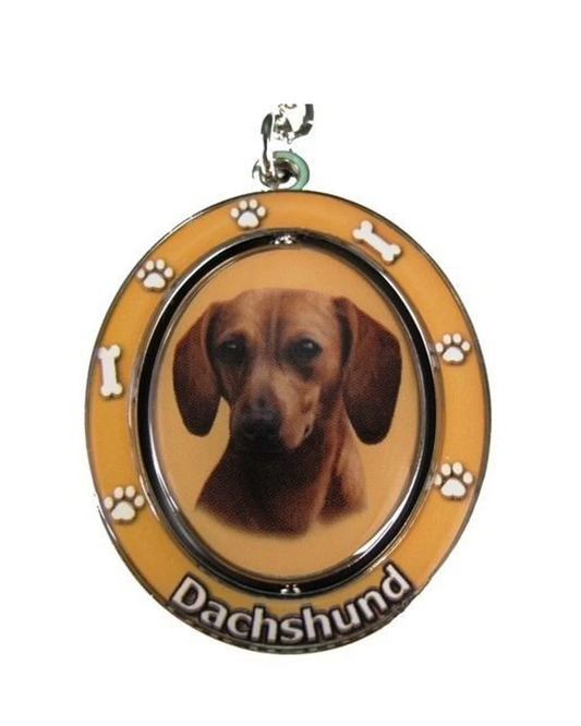 Dachshund red keychain