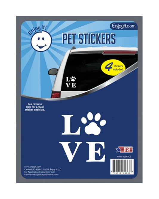 Love and Paw Stickers