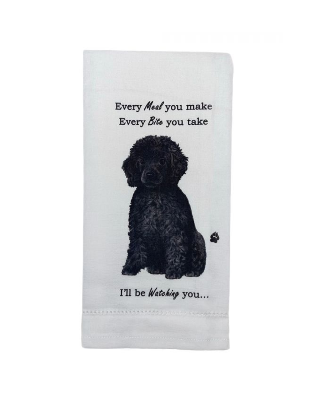 towels Poodle white