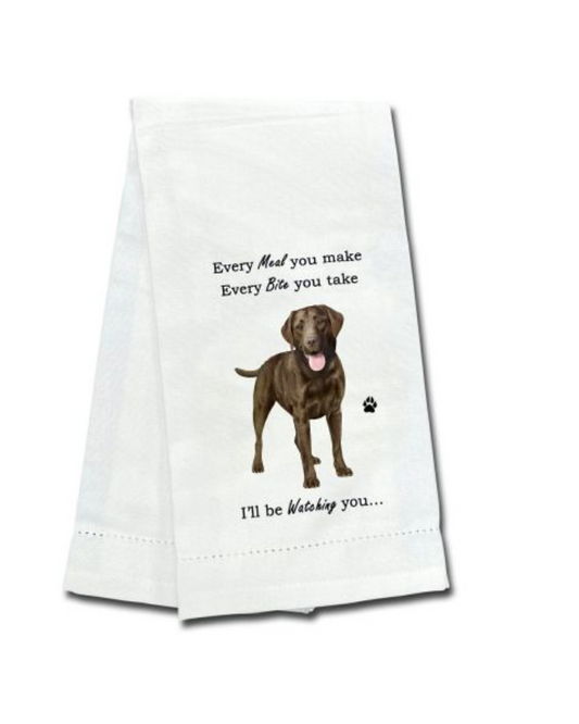 Towels Labrador chocolate