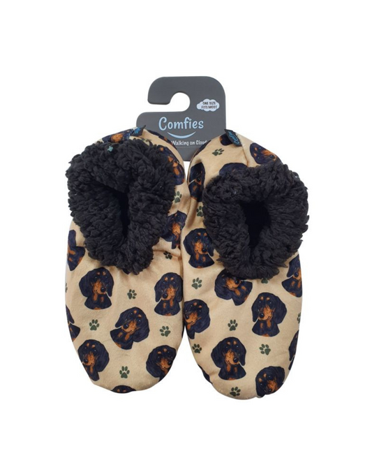 Dachshund black Slippers