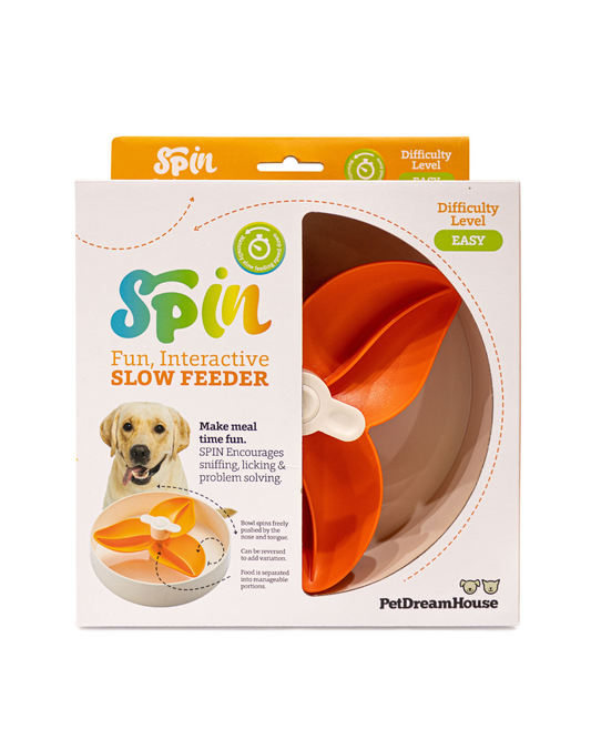 SPIN Slow Feeder Bowl Orang