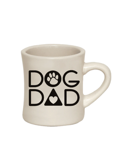 10oz Ivory Diner Dog Dad Mug