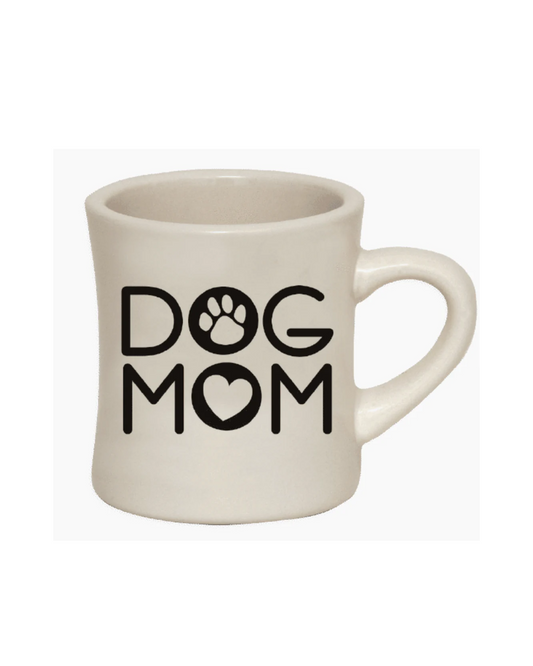 10oz Ivory Diner Dog Mom Mug