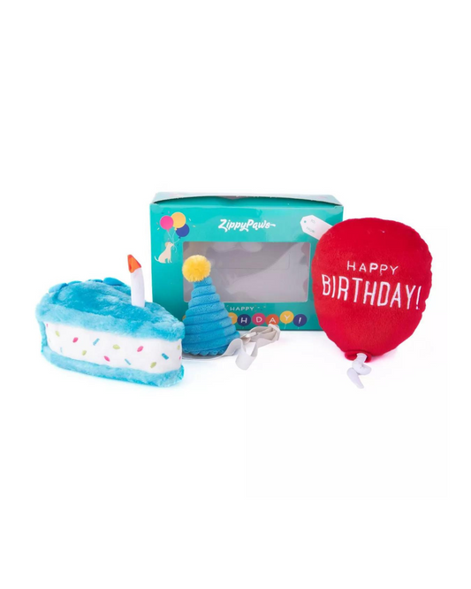 Zippy Paws Birthday Blue 3pc