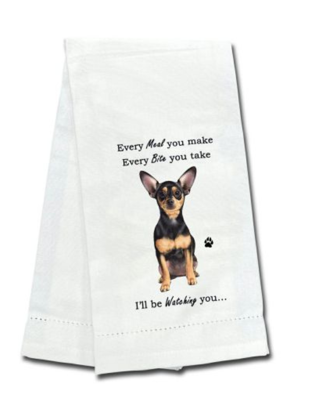 towels Chihuahua black