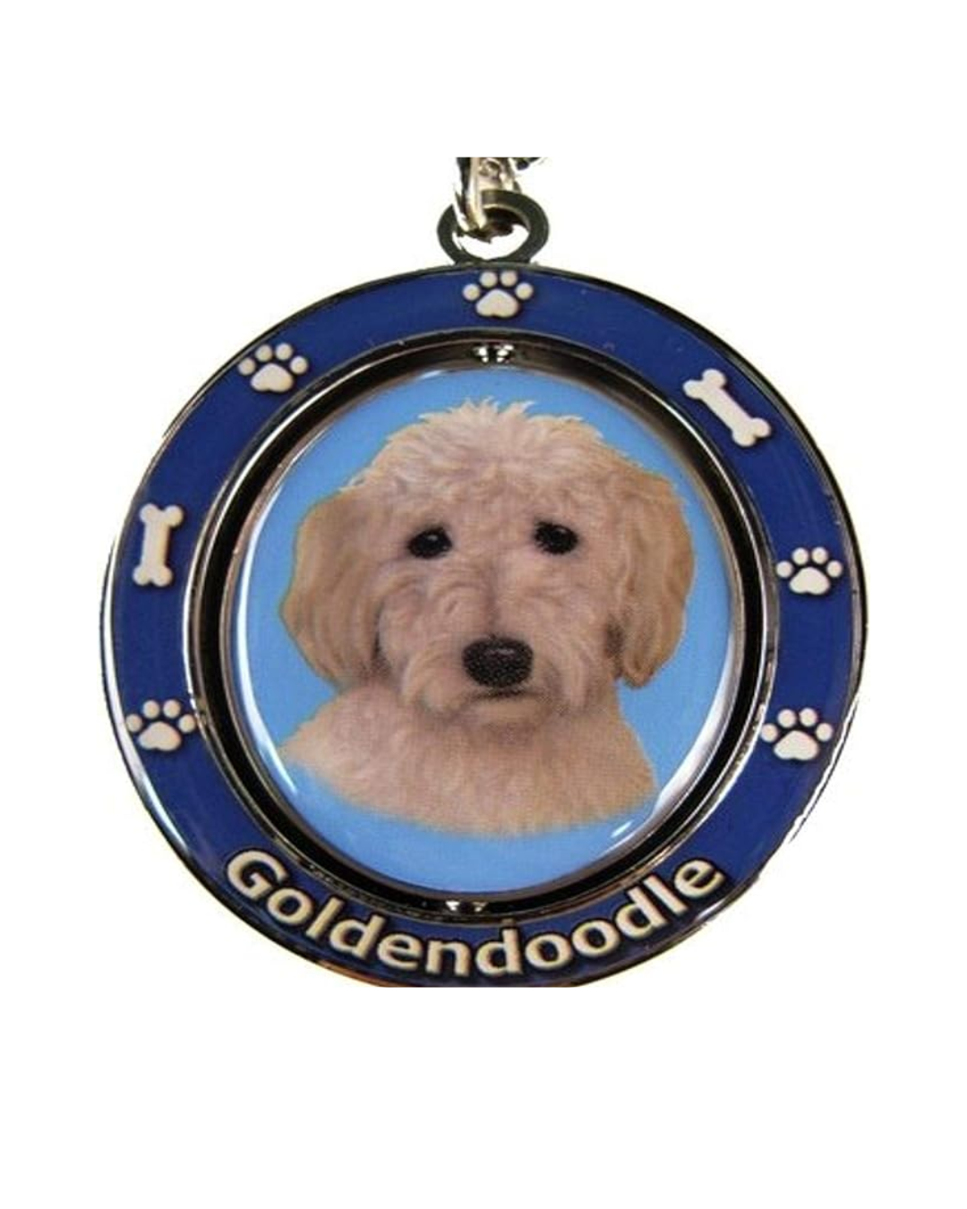 Goldendoodle keychain