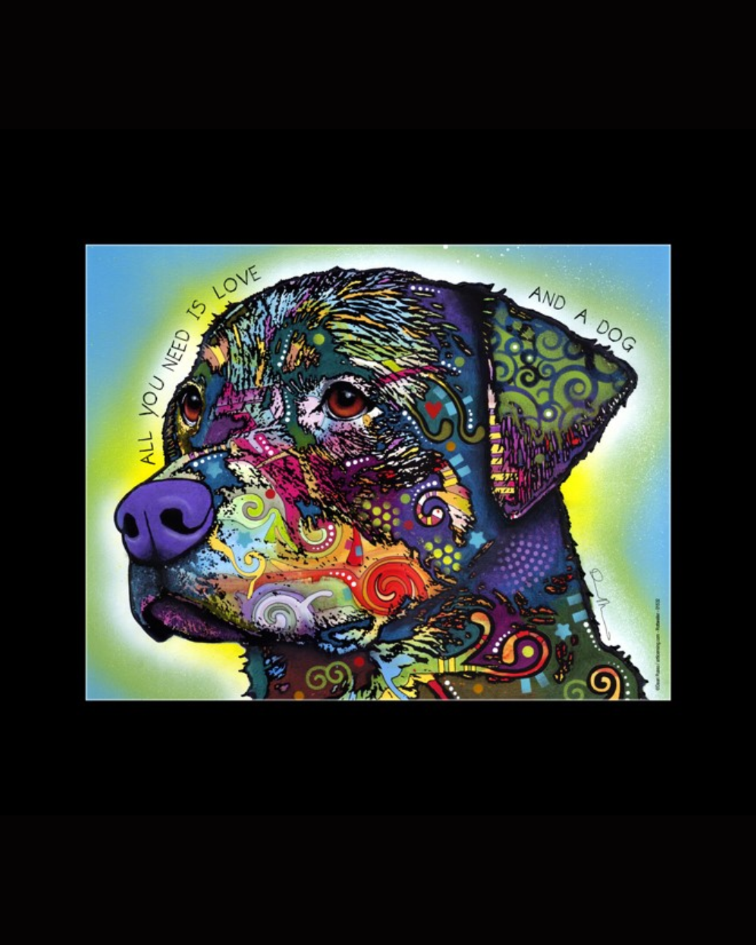 16x20 Matted Rottweile