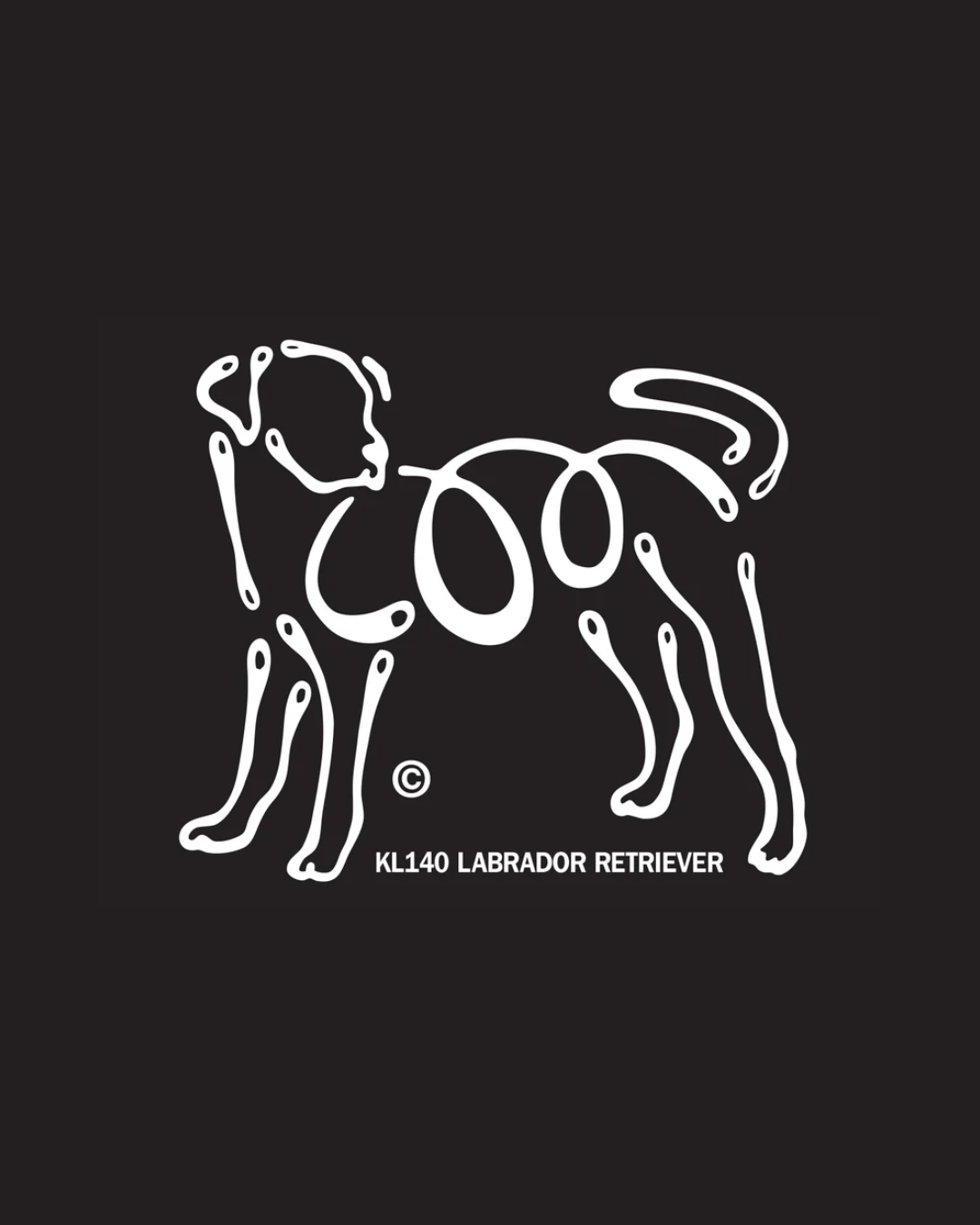 Labrador K-line Window Tatto Decal