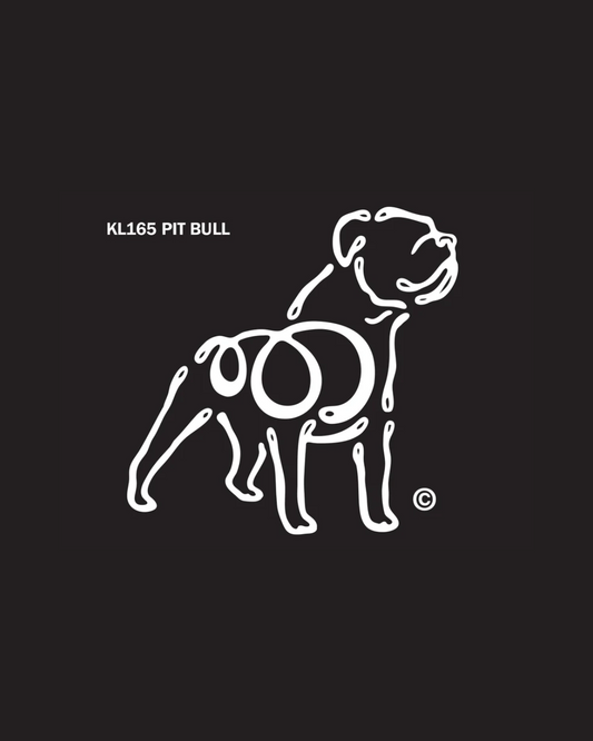 Pit Bull K-line Window Tatto Decal