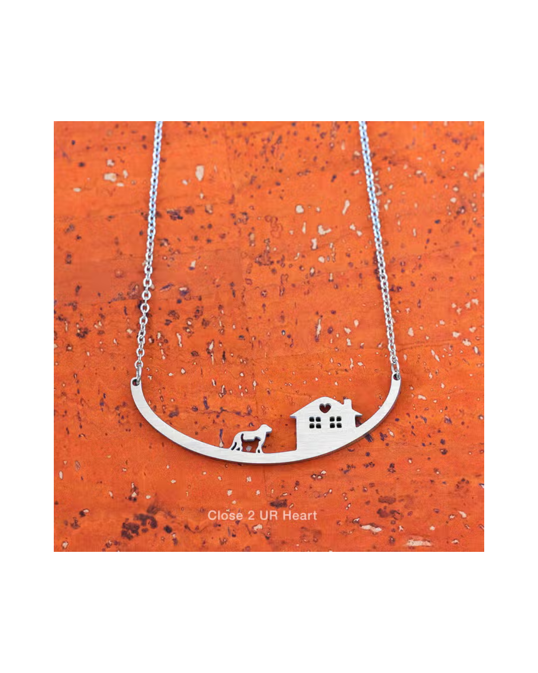 Dog with Cat Necklace