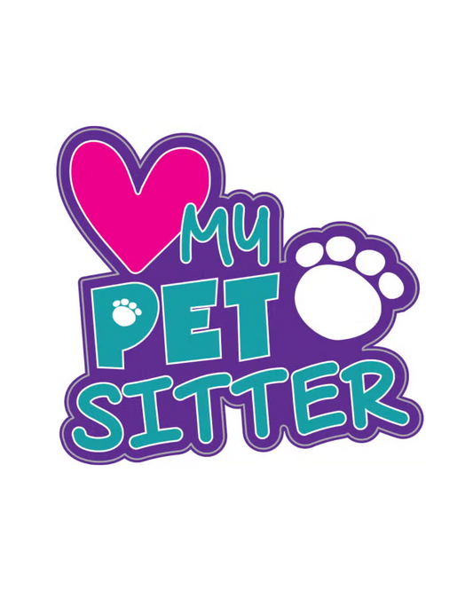 I Love my Pet Sitter Sticker