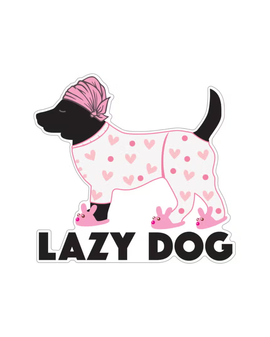 Lazy Dog Sticker