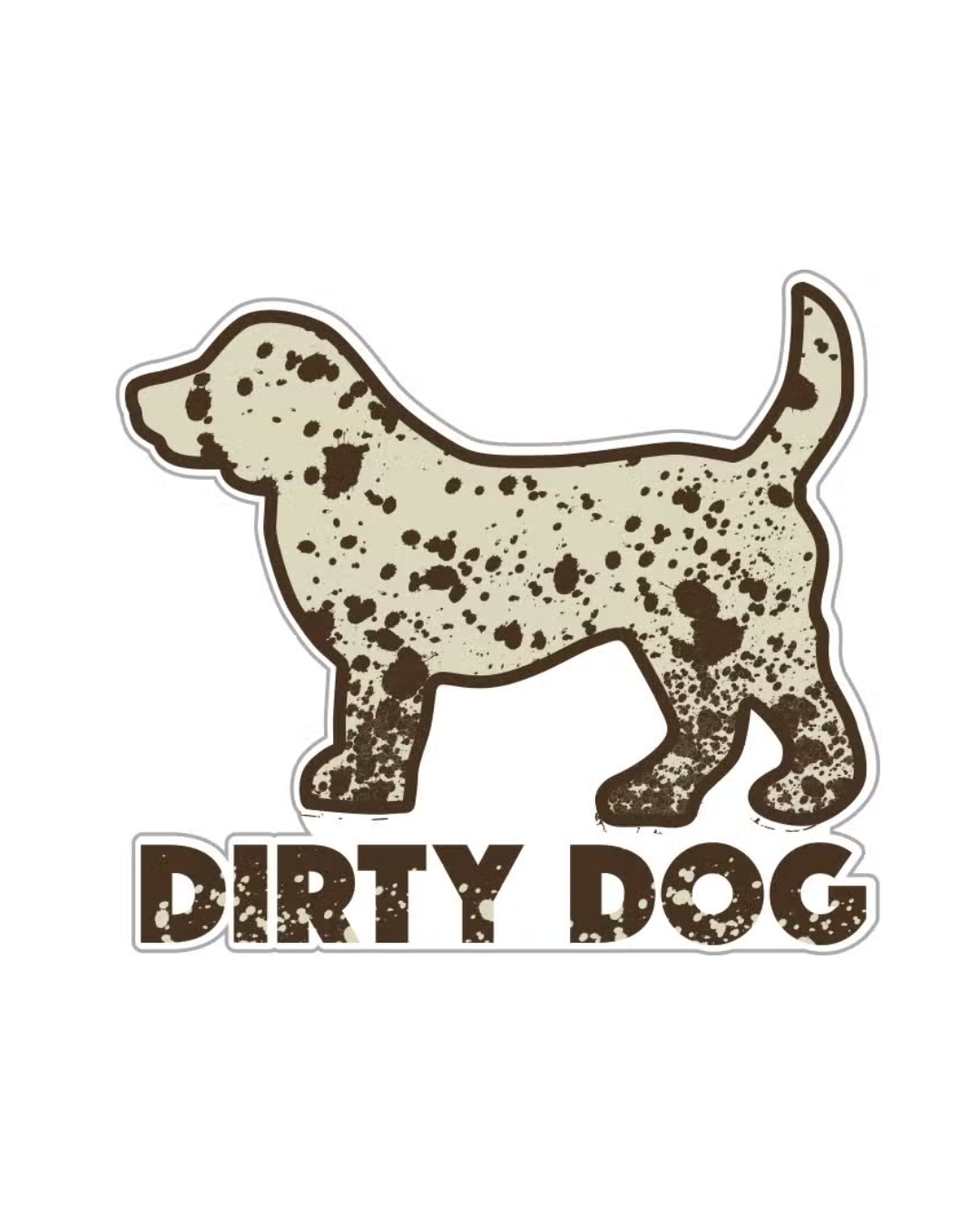 Dirty Dog Sticker