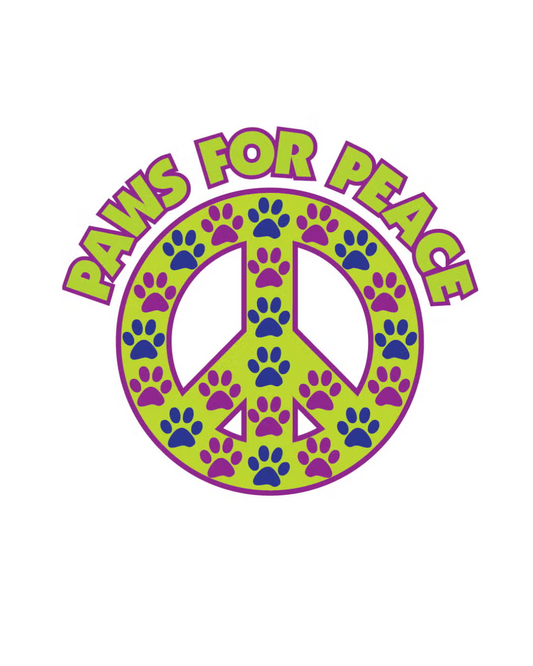 Paws for Peace Sticker