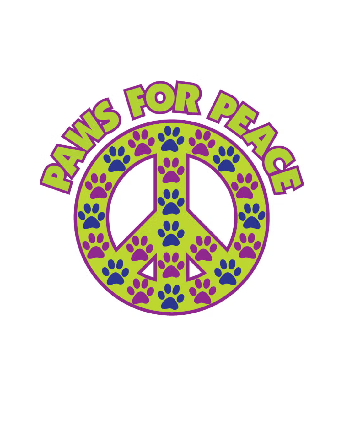 Paws for Peace Sticker