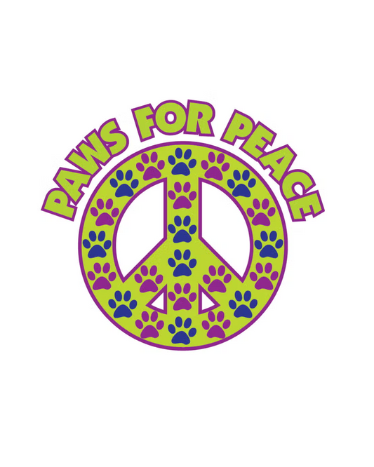 Paws for Peace Sticker