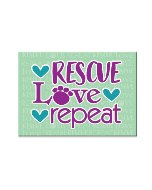 Rescue Love Repeat Sticker