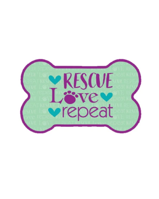 Rescue Love Repeat Sticker