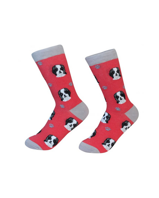 Shih Tzu black Socks