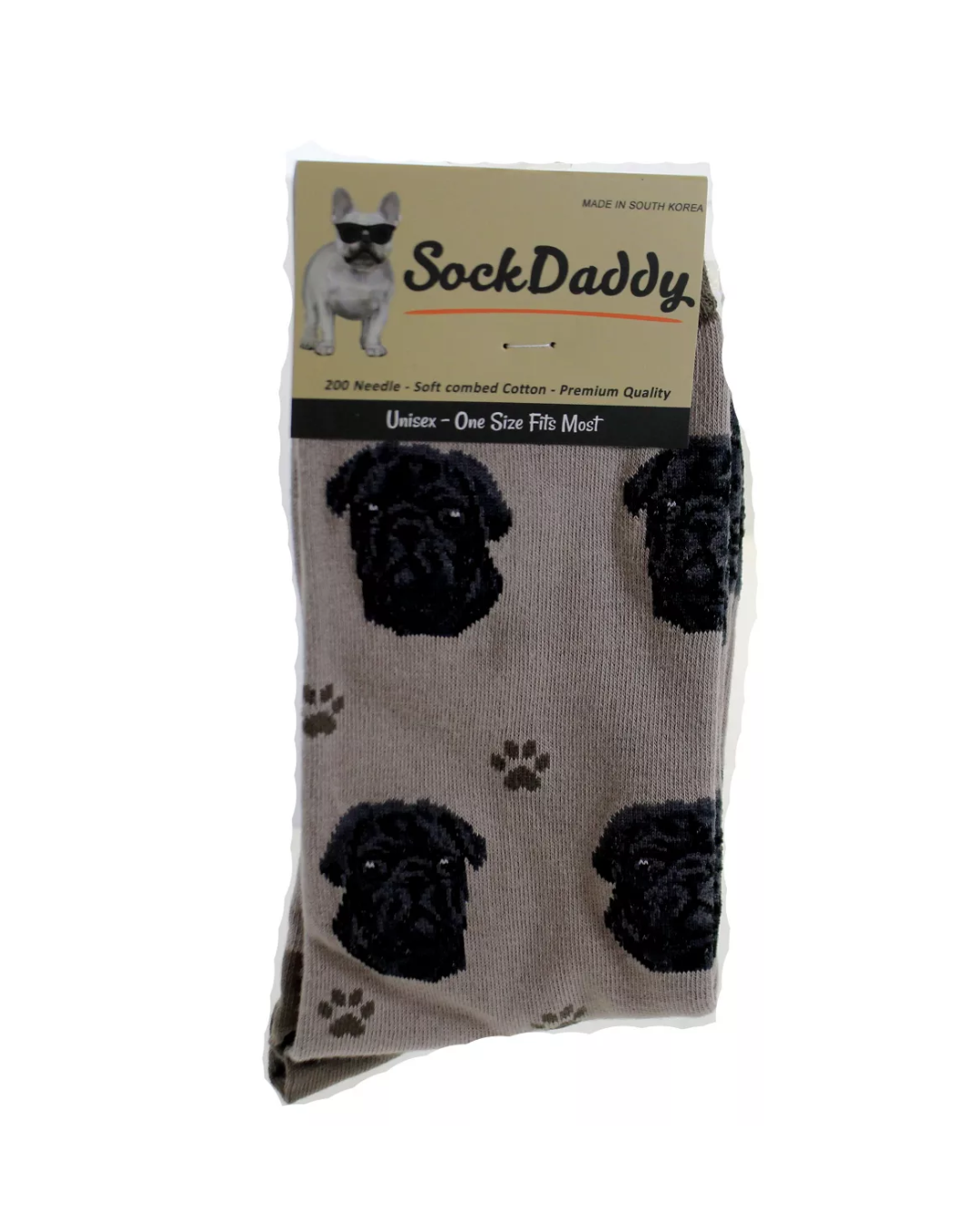 Pug black Socks