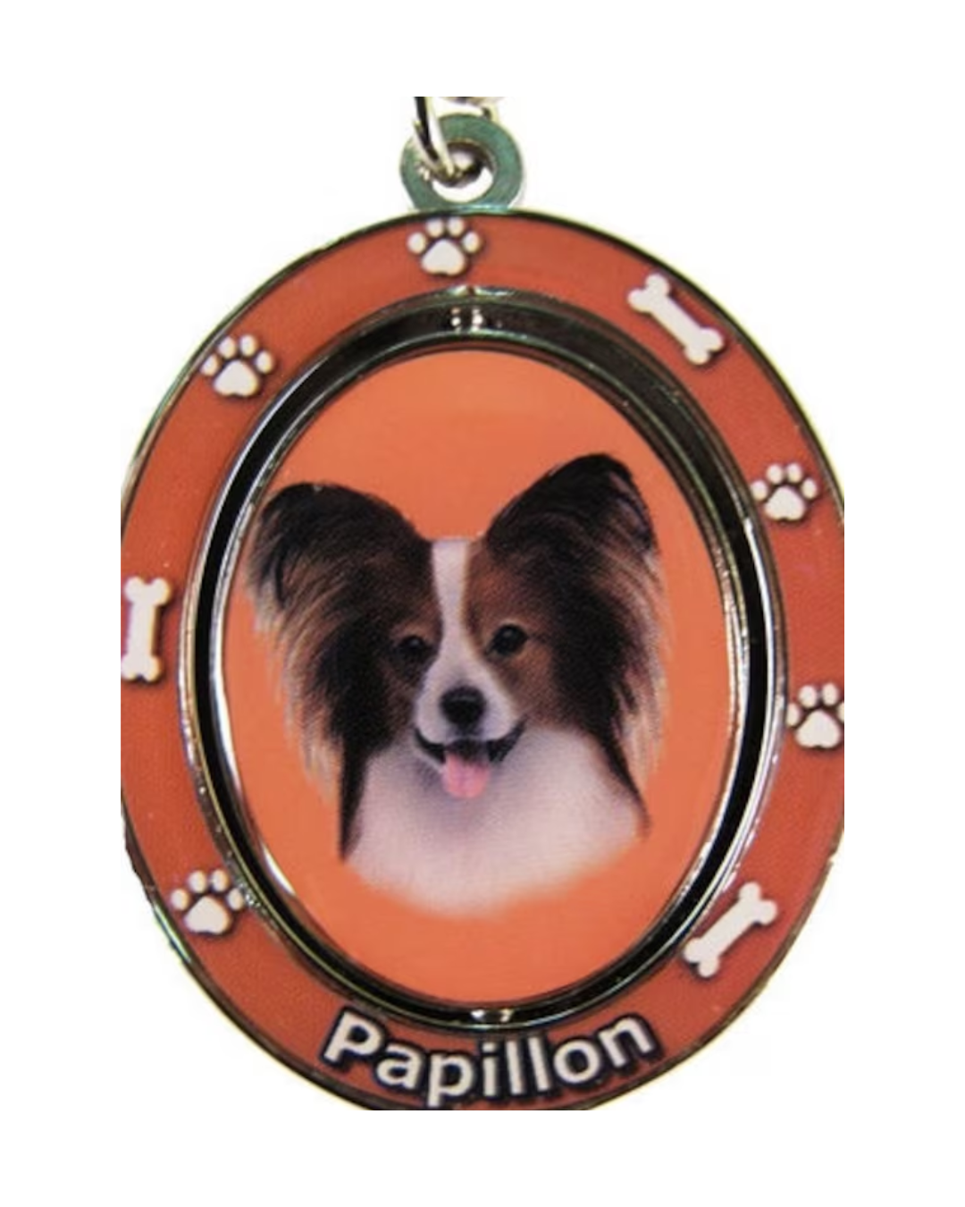 Papillon keychain