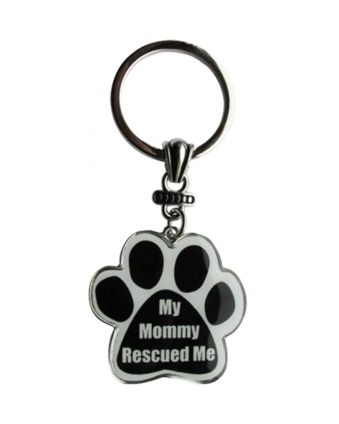 My mommy rescued me Keychain