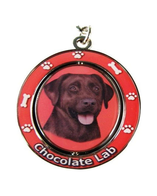 Labrador chocolate keychain