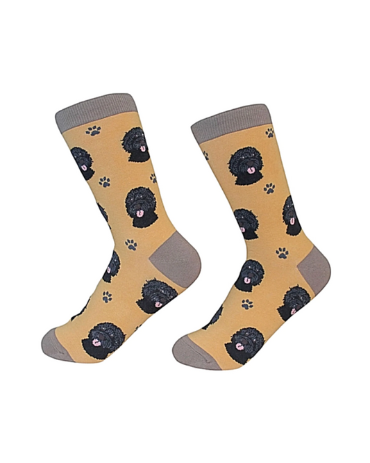 Labradoodle black Socks