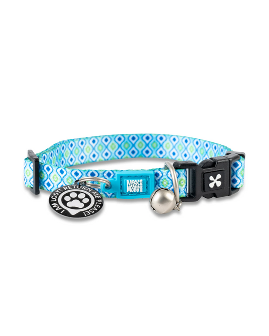 ID Cat Collar Retro Blue