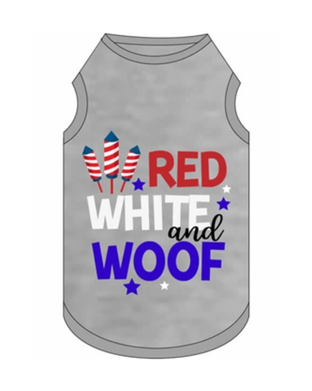 Red,White and Woof Shirt