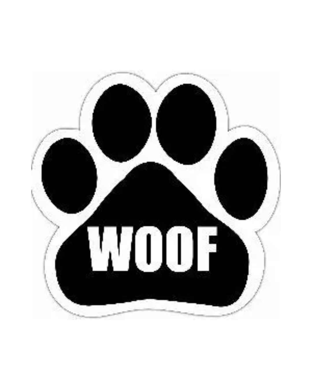 Woof Sticker