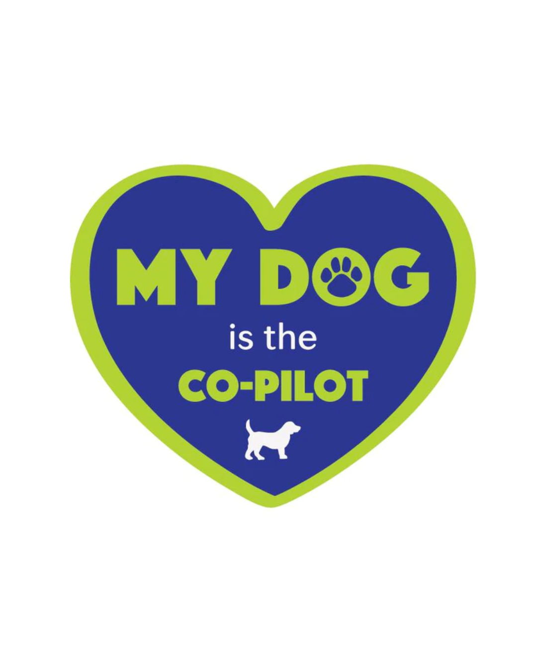 My Dog is my CoPilot Sticker