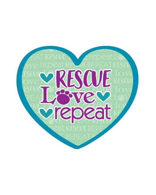 Rescue Love Repeat Sticker