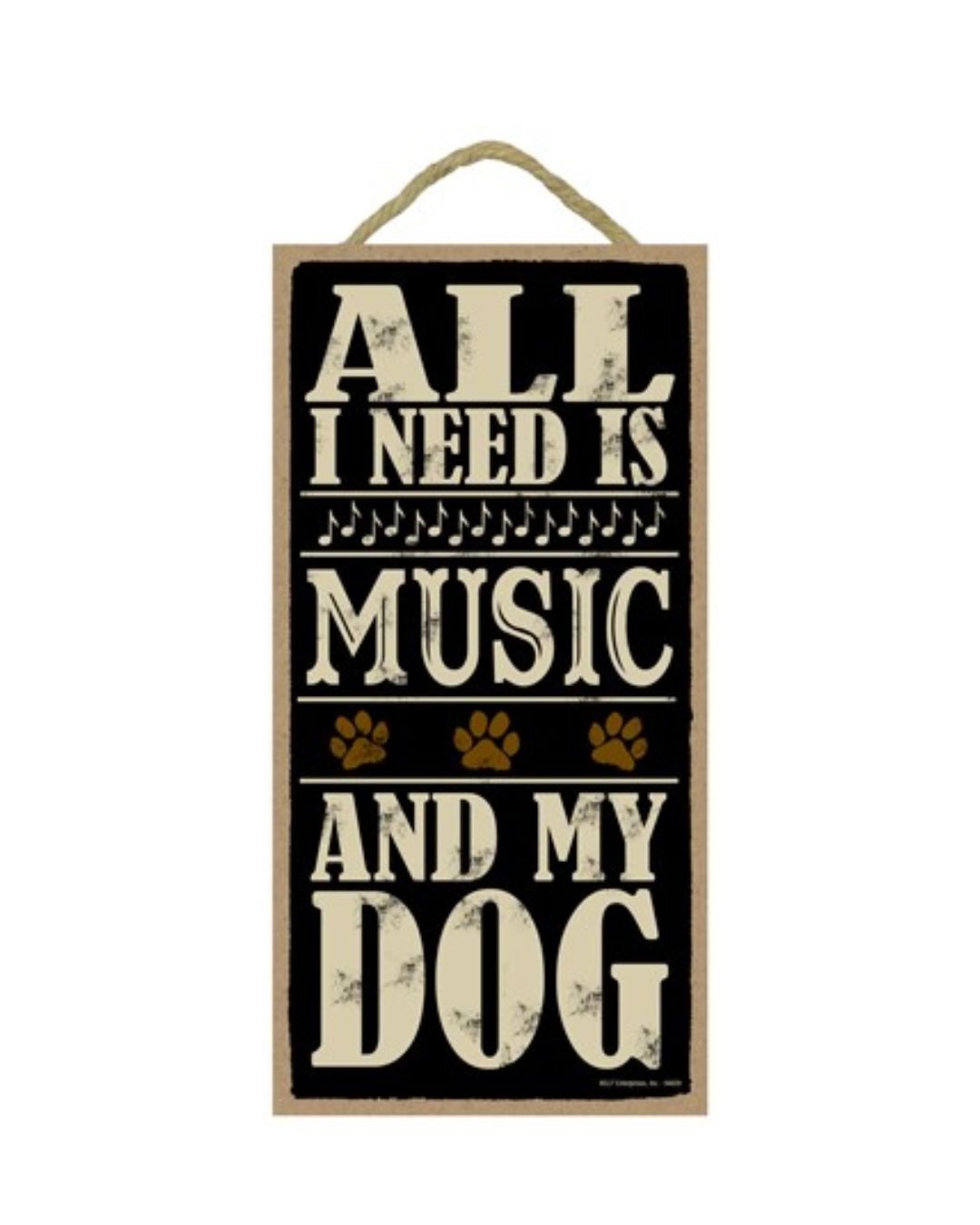 All I need is music my dog