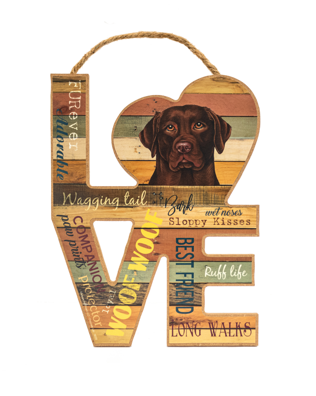 Chocolate Lab Dog Love